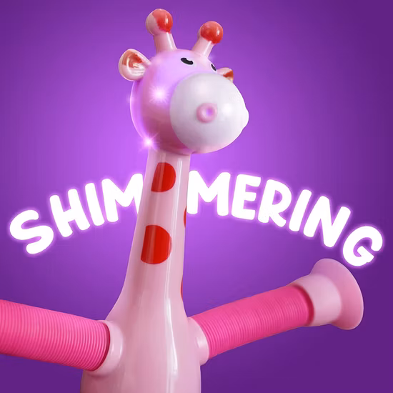 Confezione da 6 tubi luminosi Fidget Pops Glow Decompression Squeeze LED Pops Tube Toy per bambini e adulti