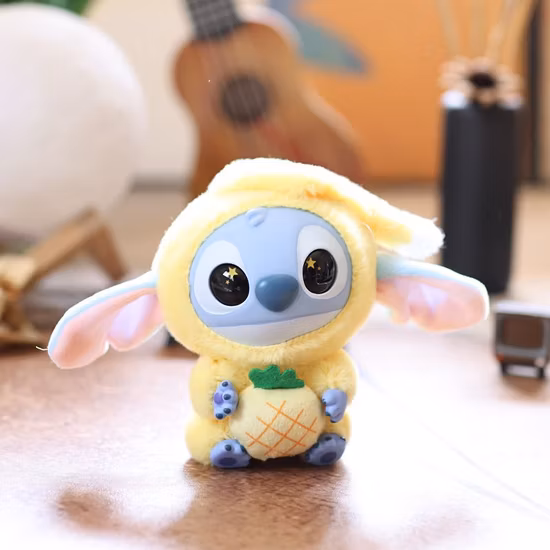 Simpatico peluche alla moda con ciondolo in peluche, portachiavi, bambola, portamonete