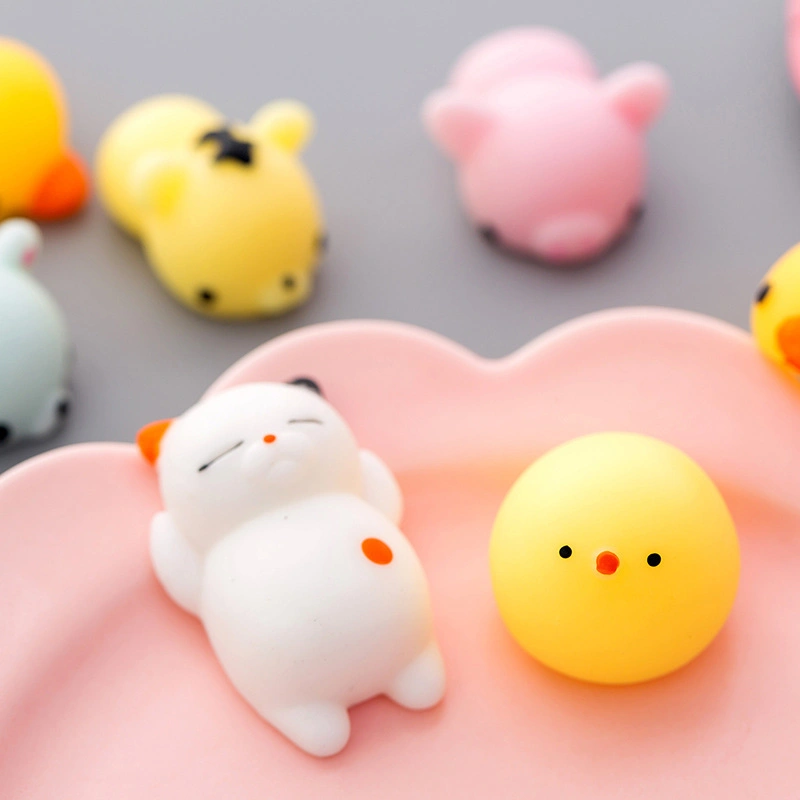 Cute Animal Sensory Autism Fidget Toys Jumbo Cat Toys Squishy Mochi Promotional Cartoon Stress Relief Mochi Squishy