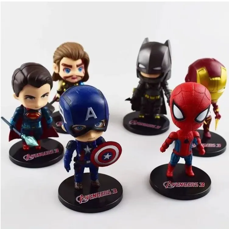 Marvel Avengers Blind Box Trendy Cartoon Model Decorazione Giocattoli per bambini