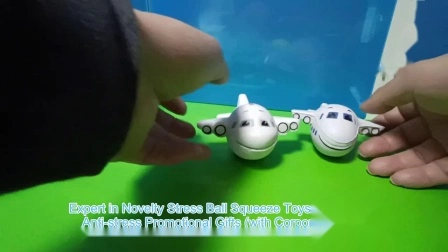 Commercio all'ingrosso 2023 aereo novità giocattoli didattici aeroplani personalizzati forma regalo personalizzato palla antistress giocattoli gadget