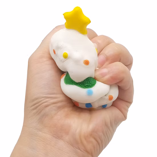 Squishy Jumbo a crescita lenta dell'albero di Natale Giocattolo promozionale antistress Squishy da 10 cm Squishy a crescita lenta dell'albero di Natale carino