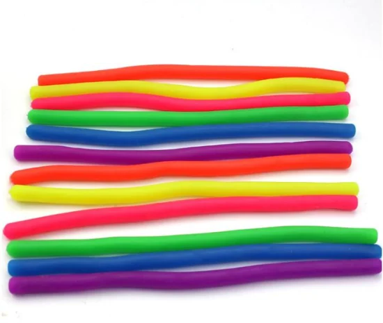Bomboniere Calza Stuffer Regali Divertenti Ansia Sollievo Squishy Tirare Corde elastiche Elastici Noodle Fidget Toys